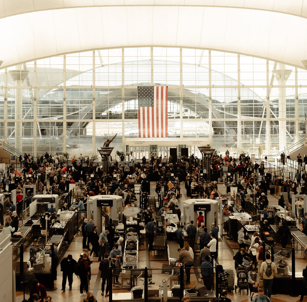 Departures from Denver airport